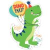 Párty pozvánka POZVÁNKY s obálkami Dinoparty