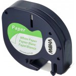 Kompatibilní Páska DYMO 91200 – 12mm x 4m - Černý Tisk / Bílý Podklad KP36492 – Zboží Živě