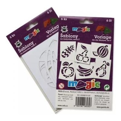 Papírové šablony sada F Ovoce – Zboží Dáma