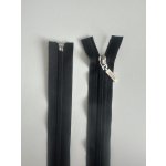 Zip spirálový 6mm se stříbrným jezdcem, černý 90 cm – Hledejceny.cz