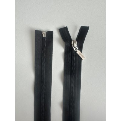 Zip spirálový 6mm se stříbrným jezdcem, černý 90 cm – Hledejceny.cz