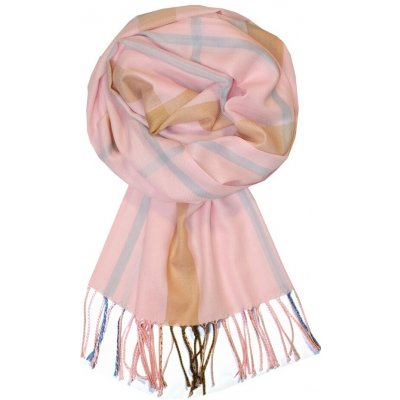 Bolzano Trend pašmínový šál JK-214 světle růžová – Sleviste.cz