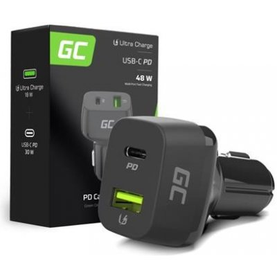 Green Cell Nabíječka do auta USB-C 48W (Power Delivery 30W, QC 3.0) CAD33 – Zboží Živě