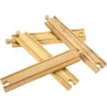 BigJigs rovné koleje 4 ks 16 cm – Zboží Dáma