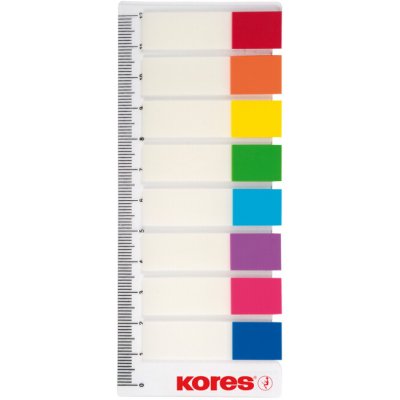 Záložky samolepící KORES - indexové - 12x45mm - 8x25 listů 45121 – Hledejceny.cz