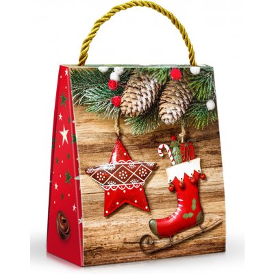 Selllot Hvězdička a brusle kakaové pralinky v hořké čokoládě v dárkové tašce 154 g – Zboží Dáma