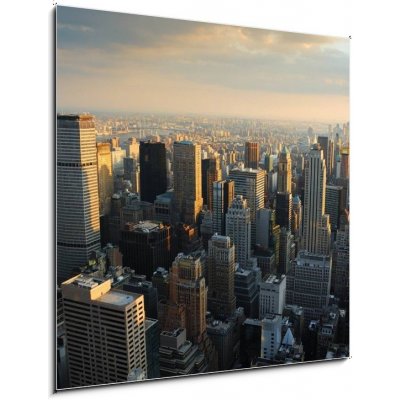 Obraz 1D - 50 x 50 cm - NEW YORK CITY SKYLINE new york město new york manhattan