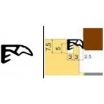 ROTO K 7350 Přídavné nalehávkové těsnění bílá – Zboží Mobilmania