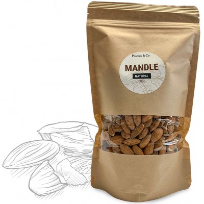 Protein&Co. Mandle natural neloupané 1000 g