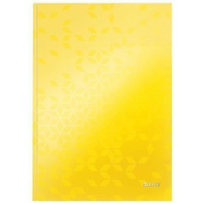 Leitz "Wow", Zápisník žlutá, linkovaný, A4, tvrdé desky, 80 listů – Zboží Mobilmania