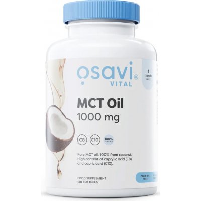 Osavi MCT Olej 1000 mg 120 softgelových kapslí – Hledejceny.cz