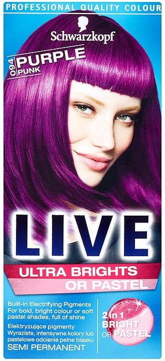 Schwarzkopf Live Ultra Brights or Pastel barva na vlasy 094 Purple Punk od  128 Kč - Heureka.cz