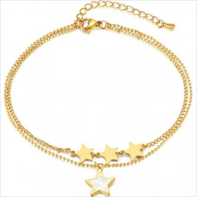 Izmael Náramek na nohu zlatá KP38976 – Zboží Mobilmania