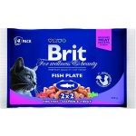 Brit cat Premium Fish Plate 4 x 100 g – Sleviste.cz