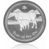 The Perth Mint Australia Stříbrná mince Australská Lunární Série II. 2009 Buvol 1 oz