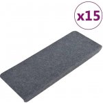 zahrada-XL Samolepicí nášlapy na schody 15 ks 65x24,5x3,5 cm šedé – Zbozi.Blesk.cz