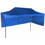 Expodum Nůžkový stan 3x6m ocelový Modrá 2 boční plachty – Zboží Dáma