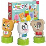 CLEMENTONI BABY Soft Clemmy Hrací sada s knížkou Milá zvířátka – Zboží Dáma