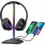 Headphone holder with USB New Bee NB-Z8 RGB – Zboží Živě