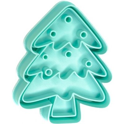 Vánoční stromeček - Dvoudílné vykrajovátko na perníčky -: cca 8 cm – Zboží Mobilmania