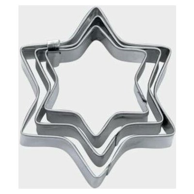 Sada vykrajovátek hvězdy o 4 / 5 / 6 cm - Stadter – Zboží Mobilmania