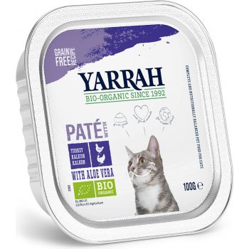 Yarrah Bio kousky v omáčce kuře & krůta s aloe vera 6 x 100 g