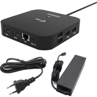 i-Tec USB-C Dual HDMI Docking Station with Power Delivery 100W + i-Tec Universal Charger 100W C31DUALHDMIDPD100 – Zbozi.Blesk.cz