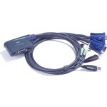 Aten CS-62Z-A7 KVM prepínač pre 2xPC s VGA a PS2 portami – Zboží Živě