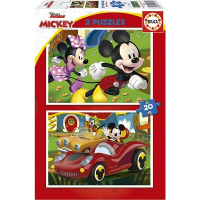 EDUCA Mickey Mouse: Zábavní park 2x20 dílků – Zboží Mobilmania