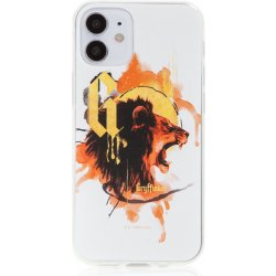 Pouzdro AppleMix Harry Potter Apple iPhone 7 / 8 / SE 2020 / SE 2022 - gumové - lev Nebelvíru - bílé