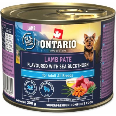 Ontario Adult jehněčí pate s rakytníkem 200 g – Hledejceny.cz
