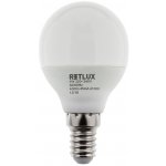 Retlux RLL 269 E14 žárovka LED G45 6W studená bílá – Sleviste.cz