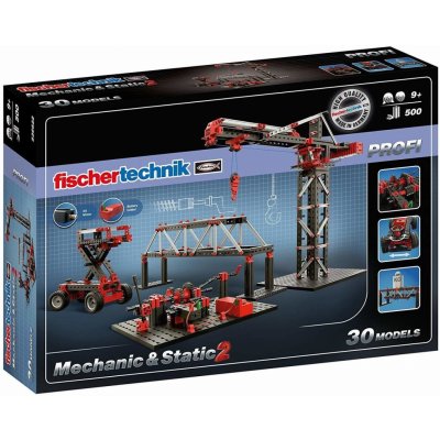Fischer technik 536622 Profi Mechanic + Static 2 Konstrukční modely 500 dílů – Sleviste.cz