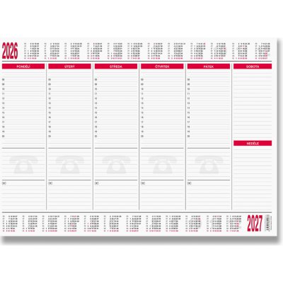 Bobo stolní A2, 30 listů, plánovací 2026/27 – Hledejceny.cz