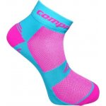 Compressox CSX-BIKE FUN NEW funkční ponožky magenta / tyrkys – Zboží Mobilmania