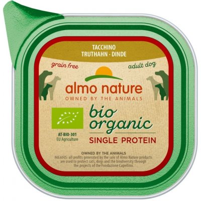 Almo Nature Bio Organic Single protein Adult Dog krůta 150 g – Hledejceny.cz