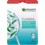 Garnier Skin Naturals Pure Active textilní maska obohacená o čajovník a kyselinu salicylovou 23 g – Zboží Dáma