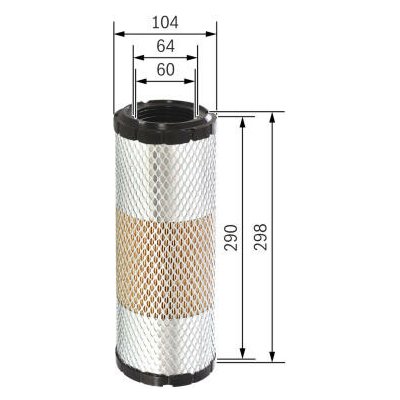Vzduchový filtr BOSCH F 026 400 320 – Hledejceny.cz