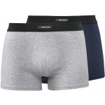 Pánské boxerky 2 kusy šedá / navy modrá – Hledejceny.cz