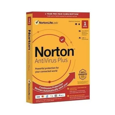 Norton AntiVirus Plus 1 lic. 1 rok 2 GB (21394730) – Zboží Mobilmania