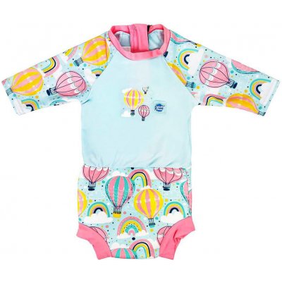 Splash About Plavky Happy Nappy kostýmek 3/4 rukáv Sunsuit Up & Away – Zboží Dáma