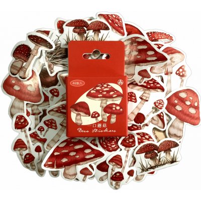 Sada samolepek - Muchomůrky (46ks) – Zboží Živě