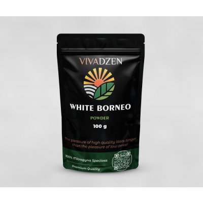 VivaDzen Bílé Borneo kratom Prášek 100 g