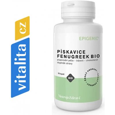 Epigemic Pískavice Fenugreek BIO 90 kapslí – Hledejceny.cz