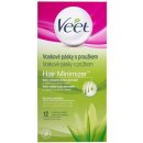 Veet Wax Strips voskové depilační pásky pro suchou pokožku Aloe Vera & Parfum of the Lotus Flower 12 ks