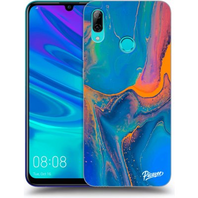 Pouzdro Picasee silikonové Huawei P Smart 2019 - Rainbow černé – Zboží Mobilmania