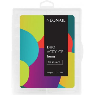 NEONAIL Duo Acrylgel Forms šablony na nehty typ 02 Square 120 ks – Zbozi.Blesk.cz