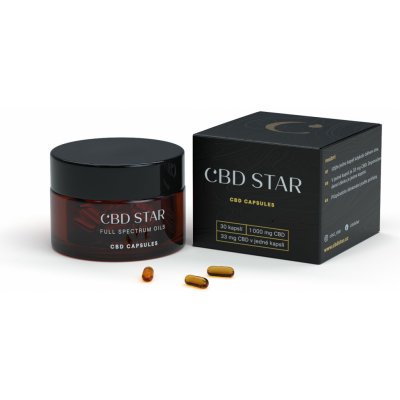 CBD Star Konopné CBD kapsle 10% 1000 mg 30 x 33 mg – Hledejceny.cz