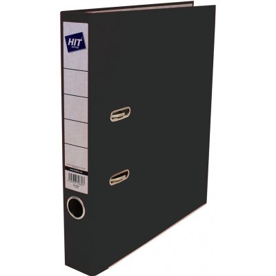 Hit Office pořadač pákový KV5R prešpán A4 50 mm černý – Sleviste.cz