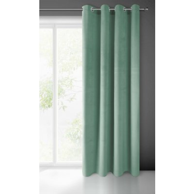 ZÁVĚS PIERRE CARDIN NA KROUŽCÍCH 140X250 CM MENTOLOVÝ – Hledejceny.cz
